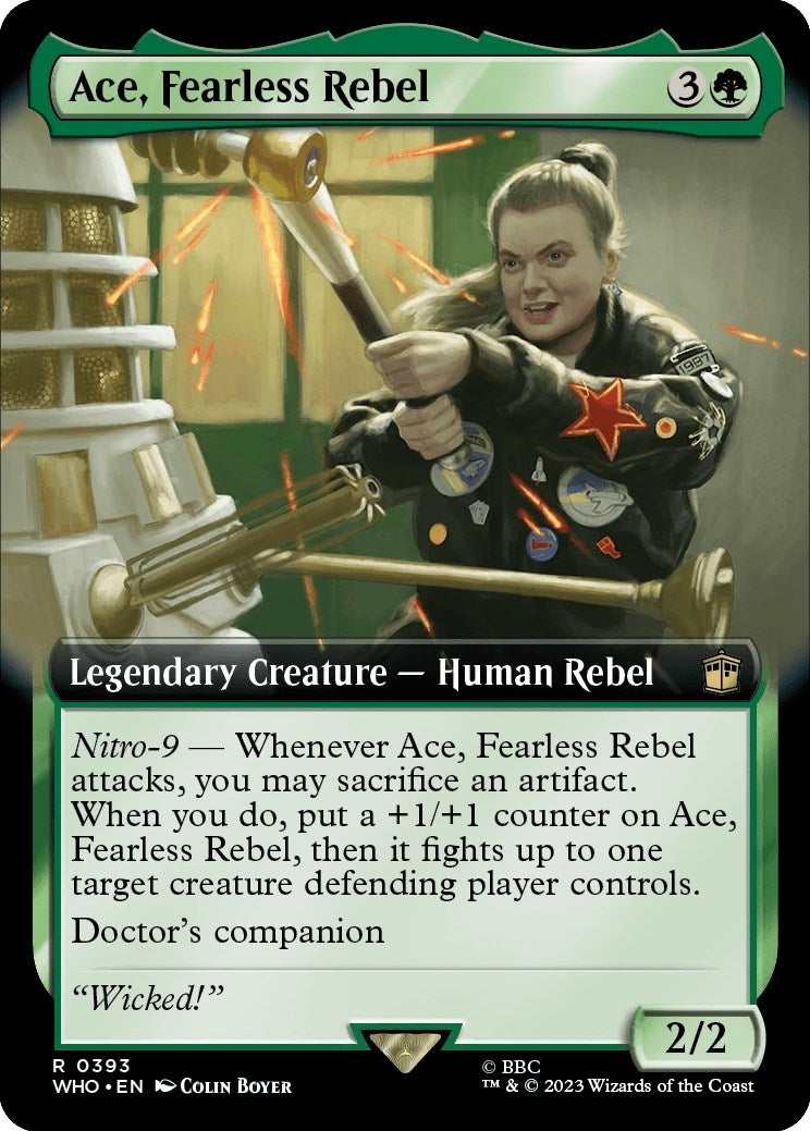 Image for Ace, Fearless Rebel (Extended Art) (393) (Universes Beyond: Doctor Who) - Magic: The Gathering