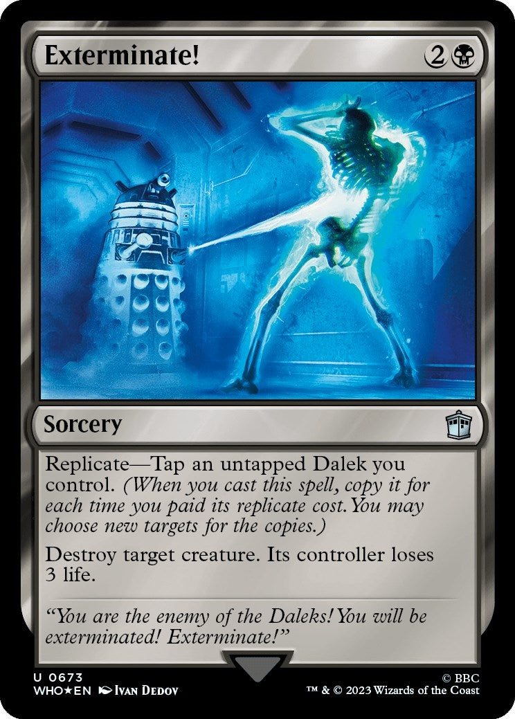 Image for Exterminate! (Surge Foil) (673) (Universes Beyond: Doctor Who) - Magic: The Gathering