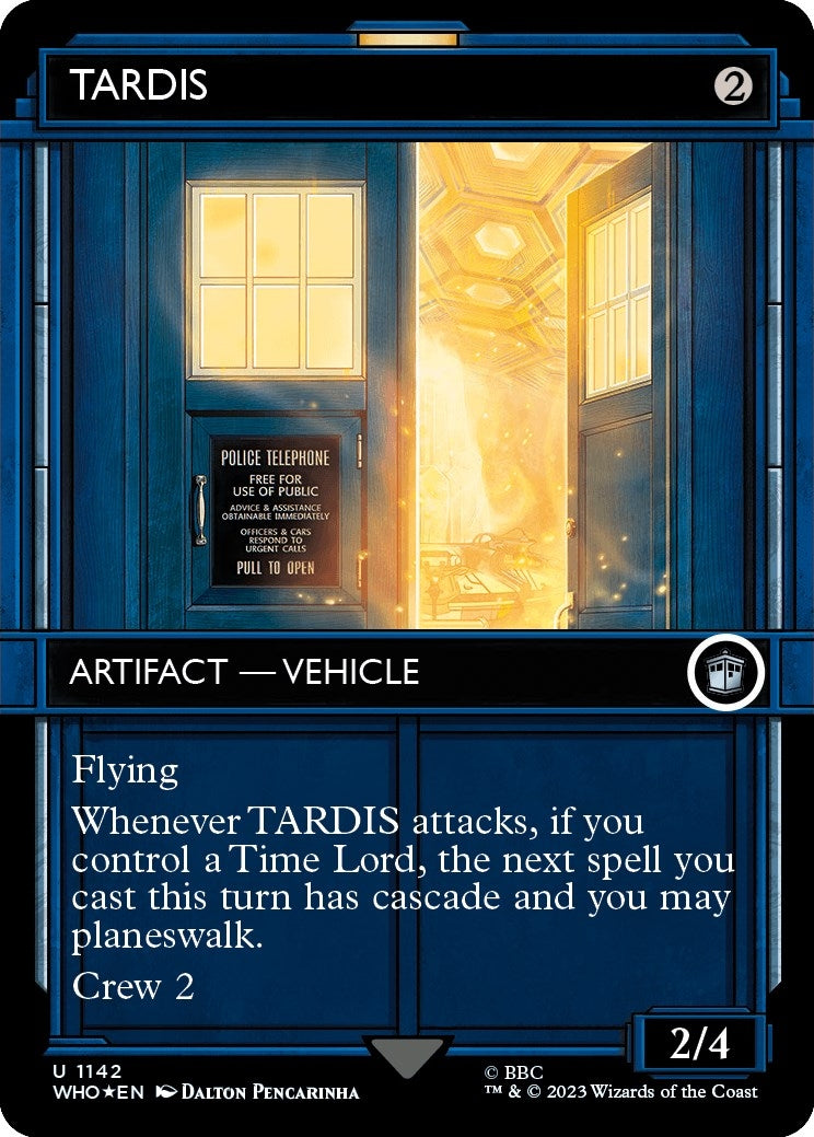 Image for TARDIS (Showcase) (Surge Foil) (1142) (Universes Beyond: Doctor Who) - Magic: The Gathering