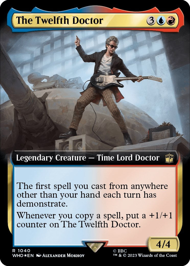 Image for The Twelfth Doctor (Extended Art) (Surge Foil) (1040) (Universes Beyond: Doctor Who) - Magic: The Gathering