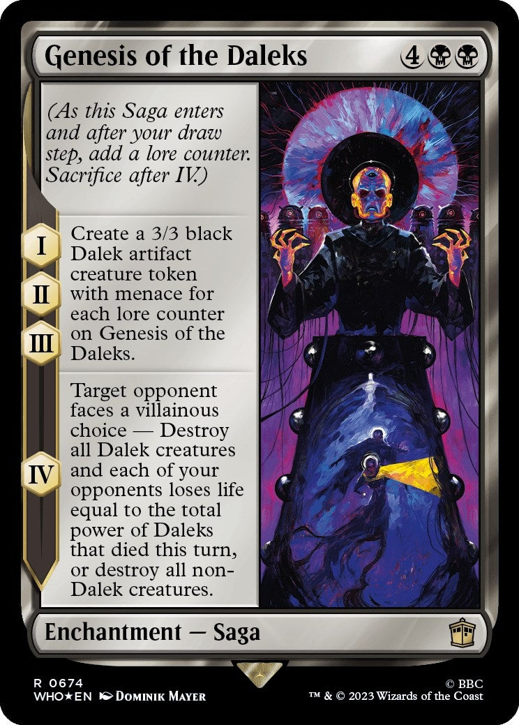 Image for Genesis of the Daleks (Surge Foil) (674) (Universes Beyond: Doctor Who) - Magic: The Gathering
