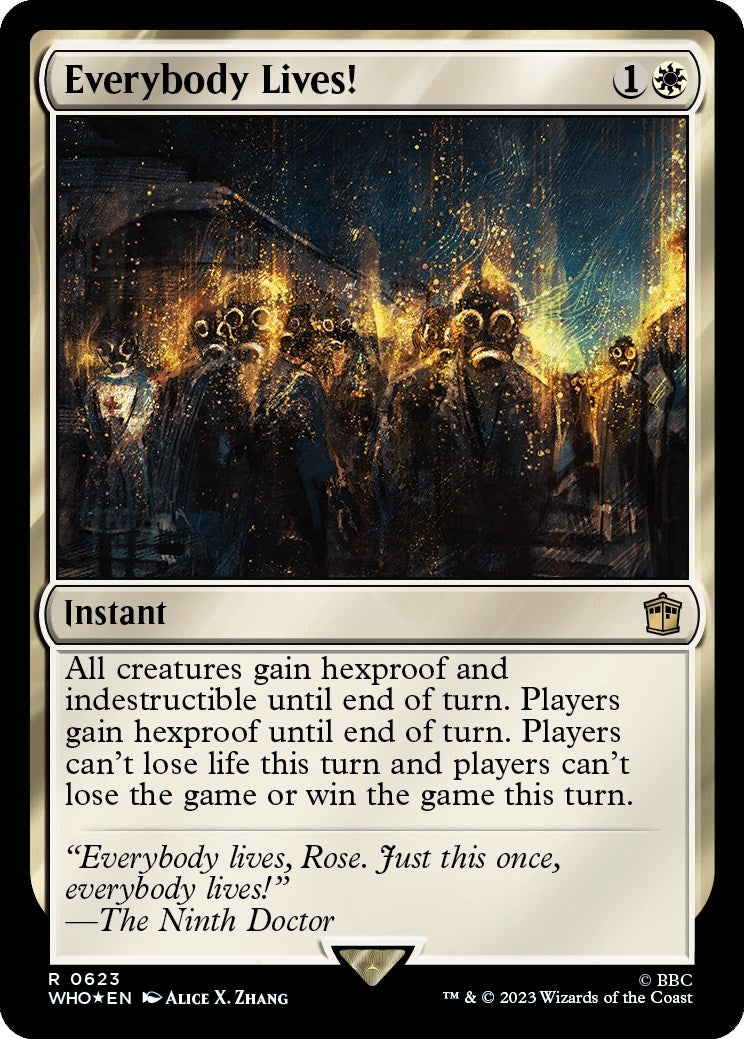 Image for Everybody Lives! (Surge Foil) (623) (Universes Beyond: Doctor Who) - Magic: The Gathering