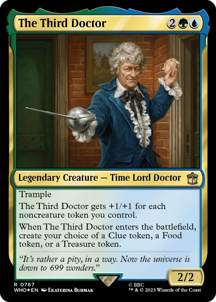 Image for The Third Doctor (Surge Foil) (767) (Universes Beyond: Doctor Who) - Magic: The Gathering