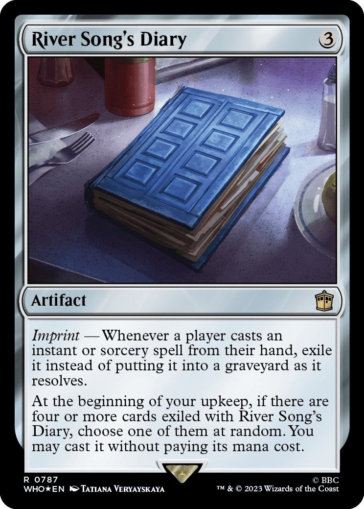 Image for River Song's Diary (Surge Foil) (787) (Universes Beyond: Doctor Who) - Magic: The Gathering