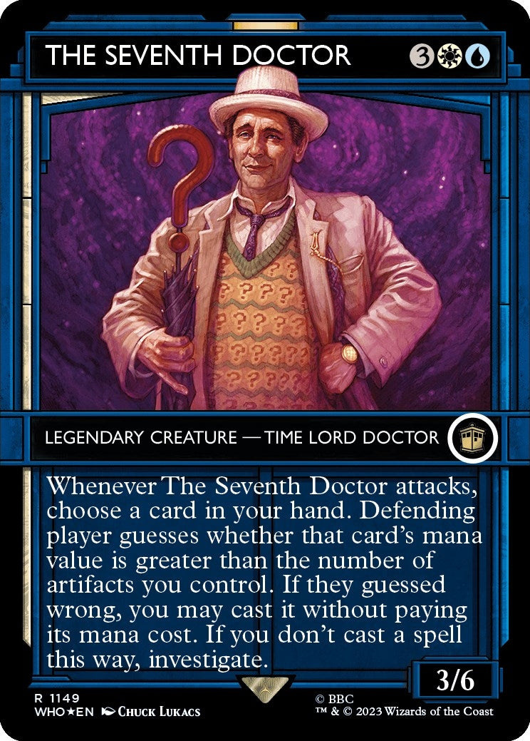 Image for The Seventh Doctor (Showcase) (Surge Foil) (1149) (Universes Beyond: Doctor Who) - Magic: The Gathering