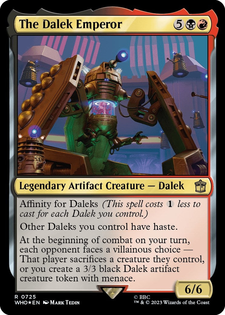 Image for The Dalek Emperor (Surge Foil) (725) (Universes Beyond: Doctor Who) - Magic: The Gathering