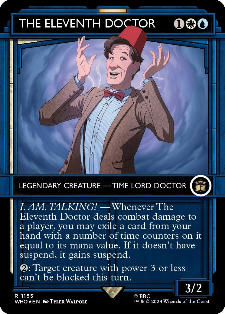 Image for The Eleventh Doctor (Showcase) (Surge Foil) (1153) (Universes Beyond: Doctor Who) - Magic: The Gathering