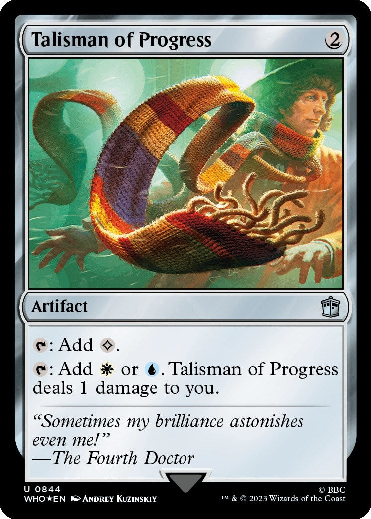 Image for Talisman of Progress (Surge Foil) (844) (Universes Beyond: Doctor Who) - Magic: The Gathering