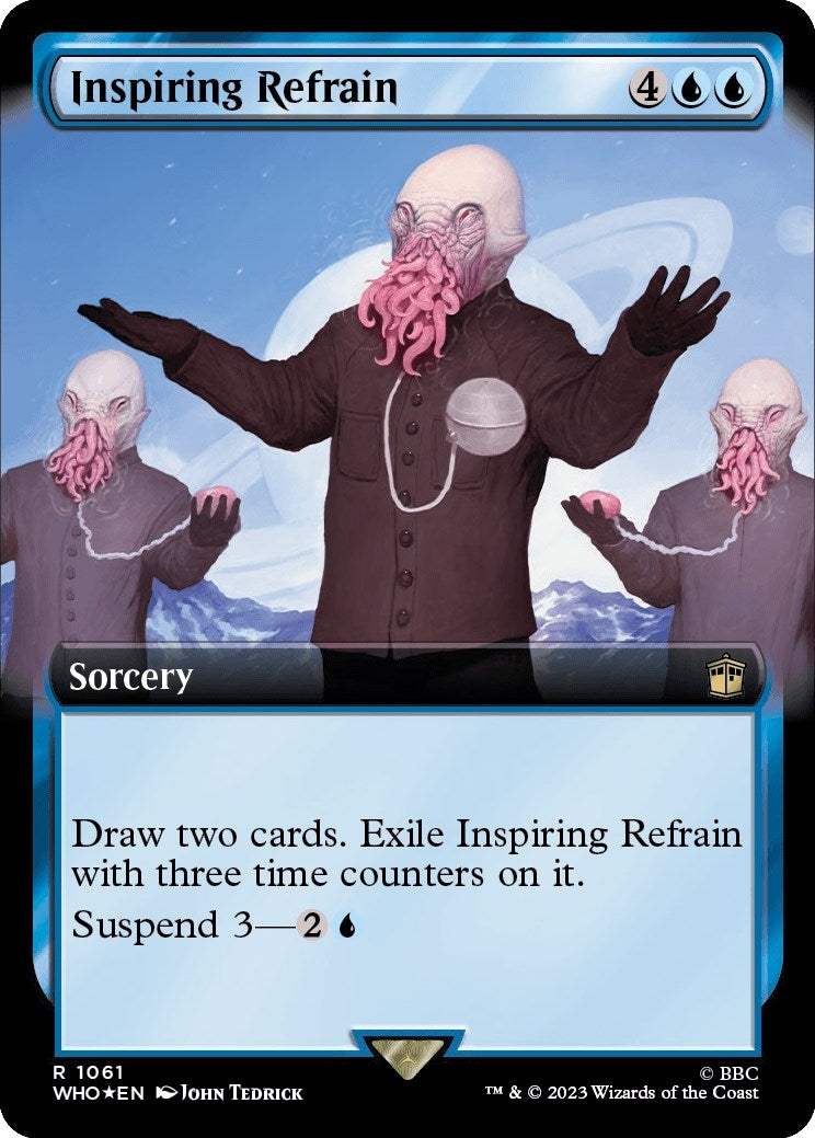 Image for Inspiring Refrain (Extended Art) (Surge Foil) (1061) (Universes Beyond: Doctor Who) - Magic: The Gathering