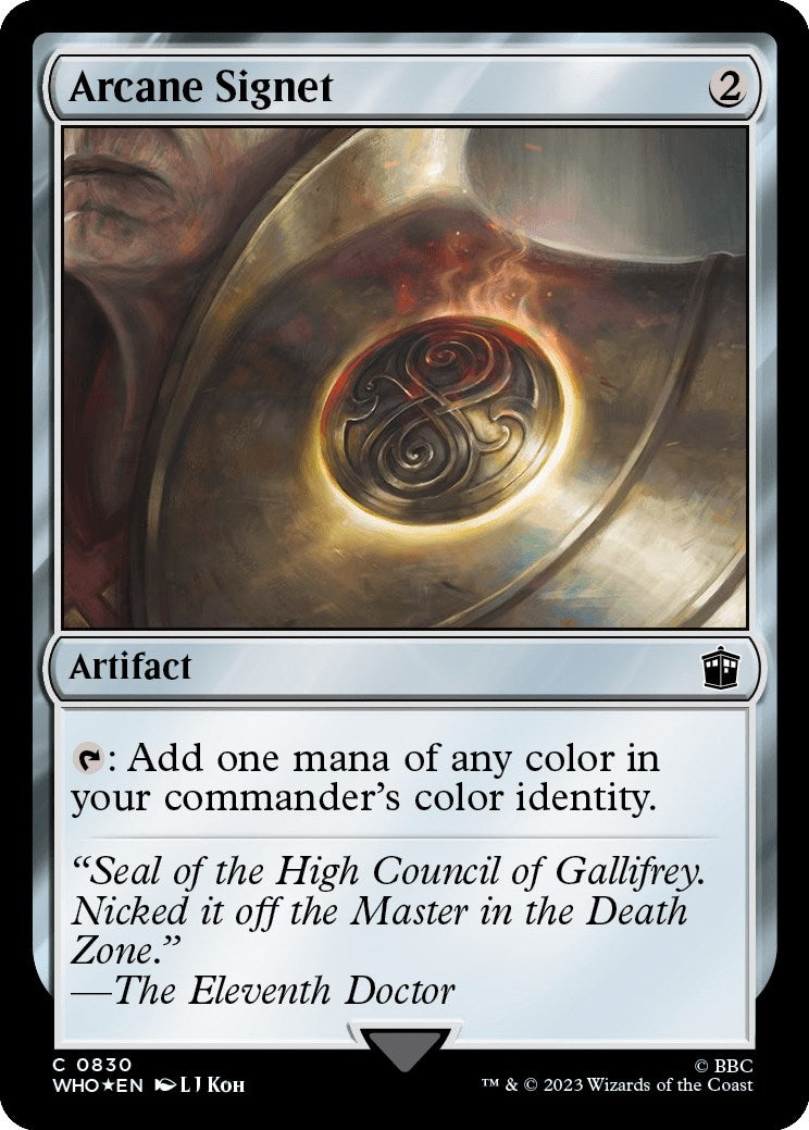 Image for Arcane Signet (Surge Foil) (830) (Universes Beyond: Doctor Who) - Magic: The Gathering