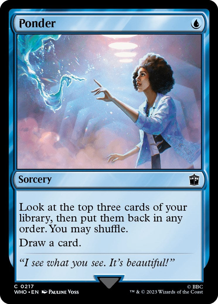 Image for Ponder (217) (Universes Beyond: Doctor Who) - Magic: The Gathering