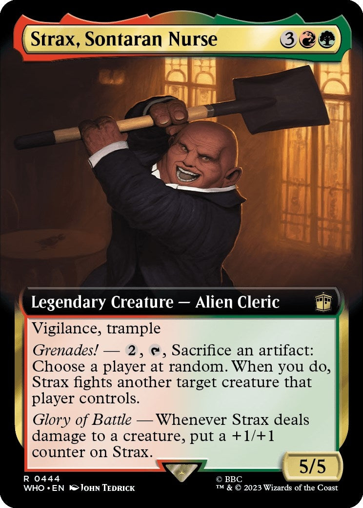 Image for Strax, Sontaran Nurse (Extended Art) (444) (Universes Beyond: Doctor Who) - Magic: The Gathering