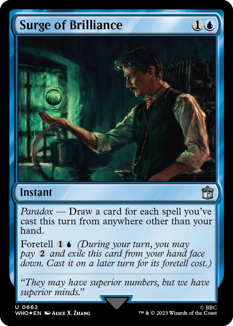 Image for Surge of Brilliance (Surge Foil) (662) (Universes Beyond: Doctor Who) - Magic: The Gathering