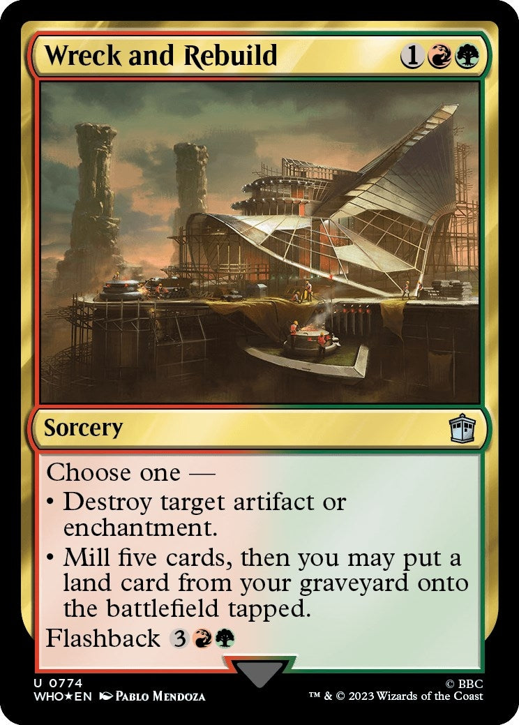 Image for Wreck and Rebuild (Surge Foil) (774) (Universes Beyond: Doctor Who) - Magic: The Gathering