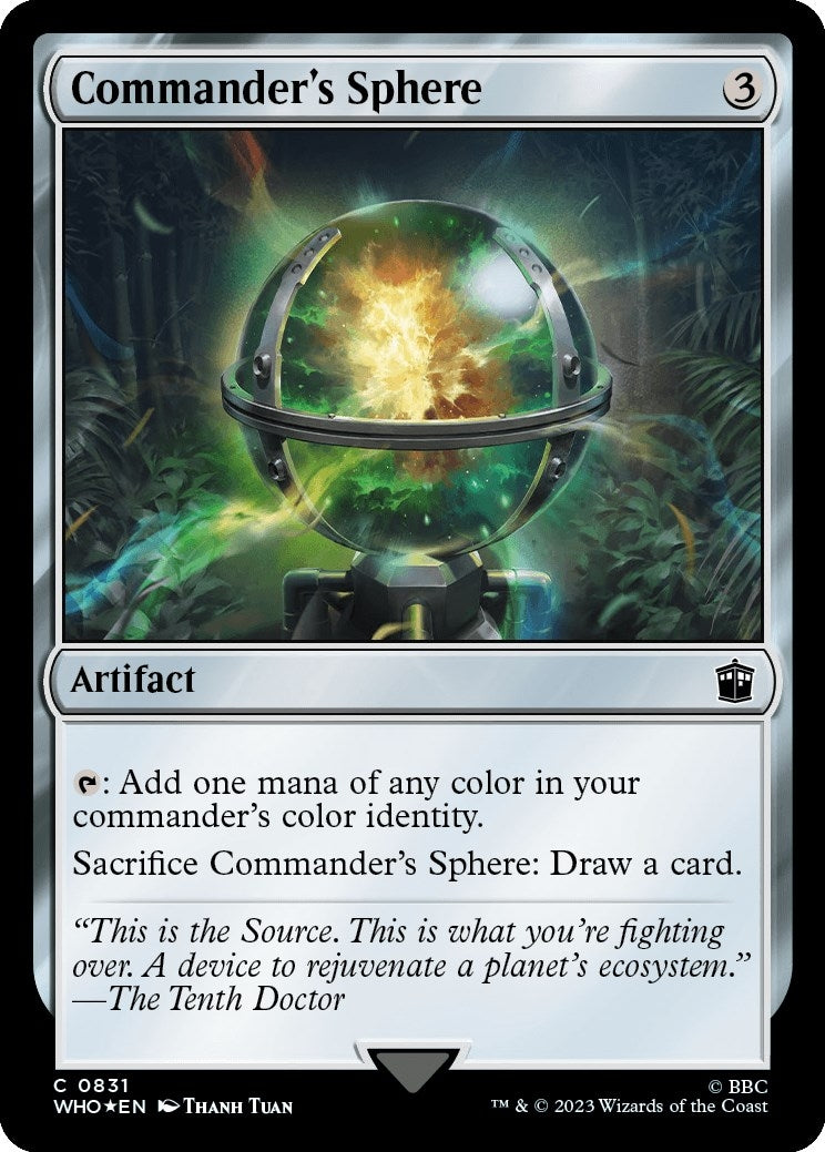 Image for Commander's Sphere (Surge Foil) (831) (Universes Beyond: Doctor Who) - Magic: The Gathering