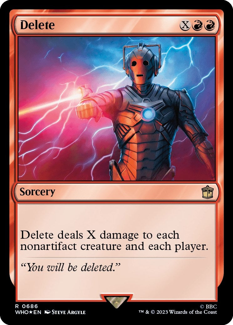 Image for Delete (Surge Foil) (686) (Universes Beyond: Doctor Who) - Magic: The Gathering