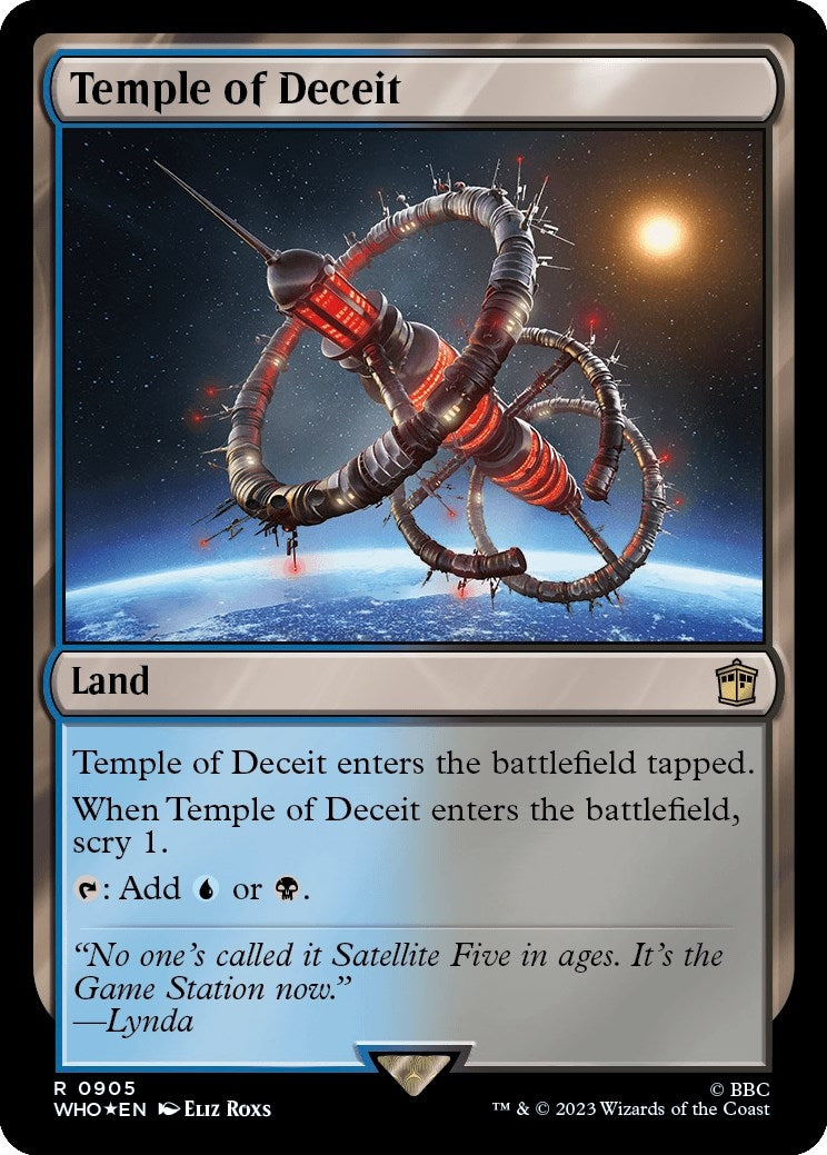 Image for Temple of Deceit (Surge Foil) (905) (Universes Beyond: Doctor Who) - Magic: The Gathering