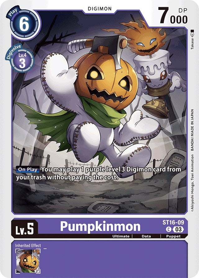 Image for Pumpkinmon (ST16-09 C) (Starter Deck 16: Wolf of Friendship) - Digimon Card Game