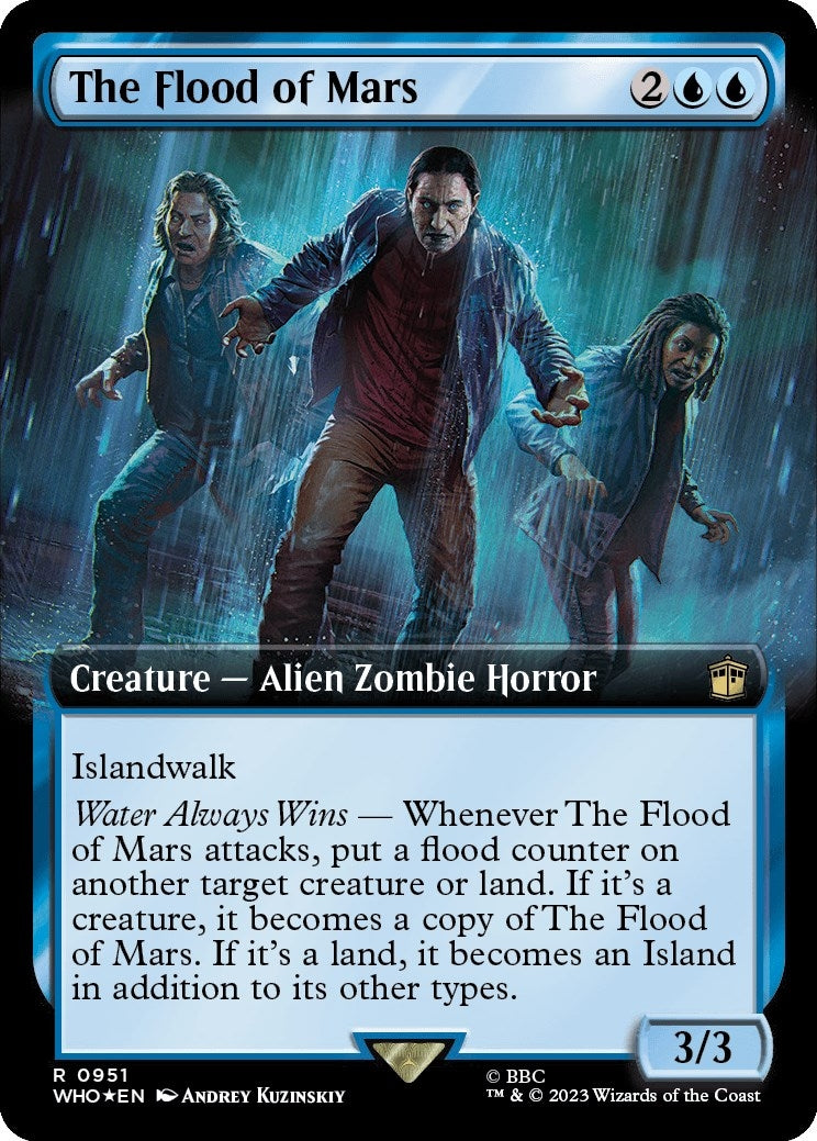 Image for The Flood of Mars (Extended Art) (Surge Foil) (951) (Universes Beyond: Doctor Who) - Magic: The Gathering