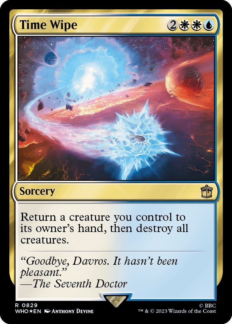 Image for Time Wipe (Surge Foil) (829) (Universes Beyond: Doctor Who) - Magic: The Gathering