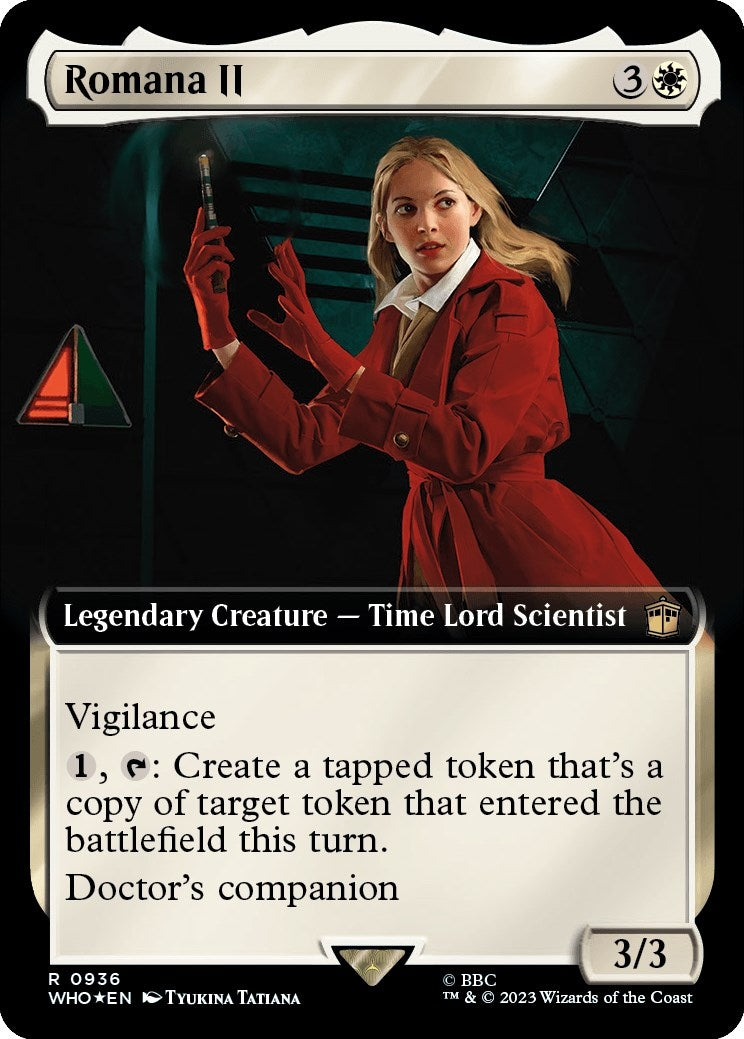 Image for Romana II (Extended Art) (Surge Foil) (936) (Universes Beyond: Doctor Who) - Magic: The Gathering