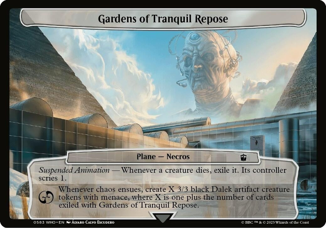 Image for Gardens of Tranquil Repose (583) (Planechase: Universes Beyond: Doctor Who) - Magic: The Gathering