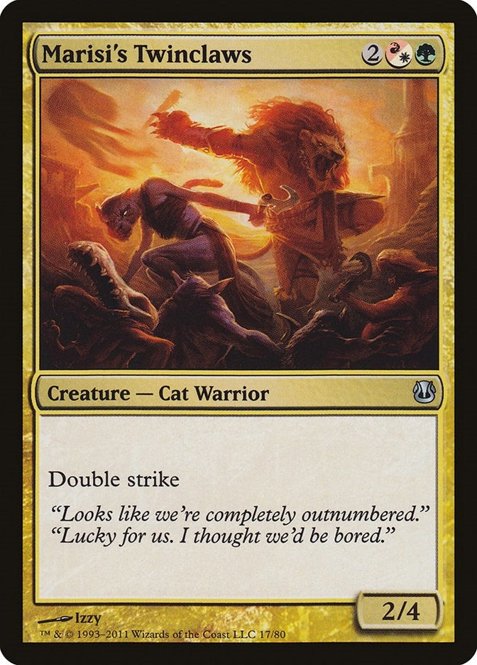 Image for Marisi's Twinclaws (17) (Duel Decks: Ajani vs. Nicol Bolas) - Magic: The Gathering