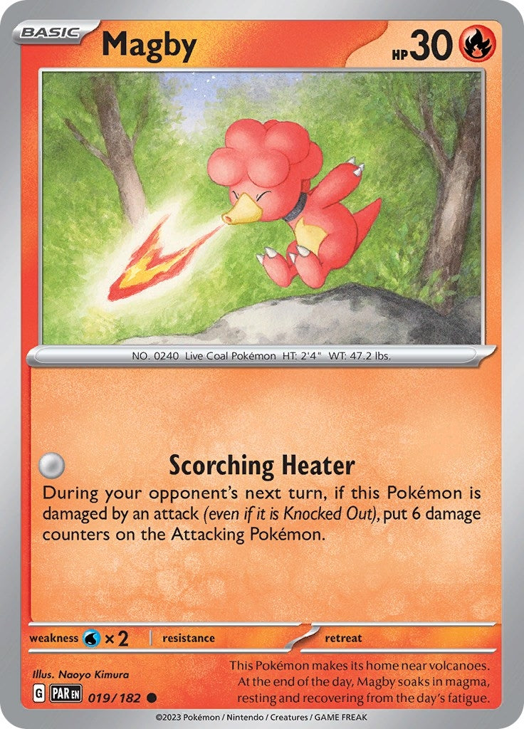 Image for Magby (019/182) (SV04: Paradox Rift) - Pokemon