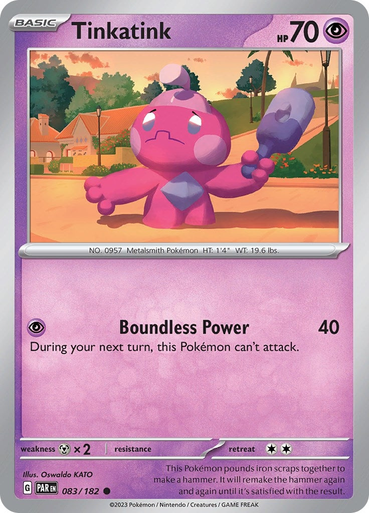 Image for Tinkatink (083/182) (SV04: Paradox Rift) - Pokemon