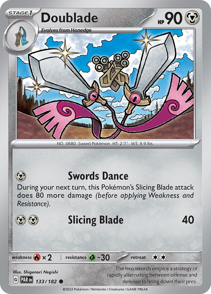 Image for Doublade (133/182) (SV04: Paradox Rift) - Pokemon