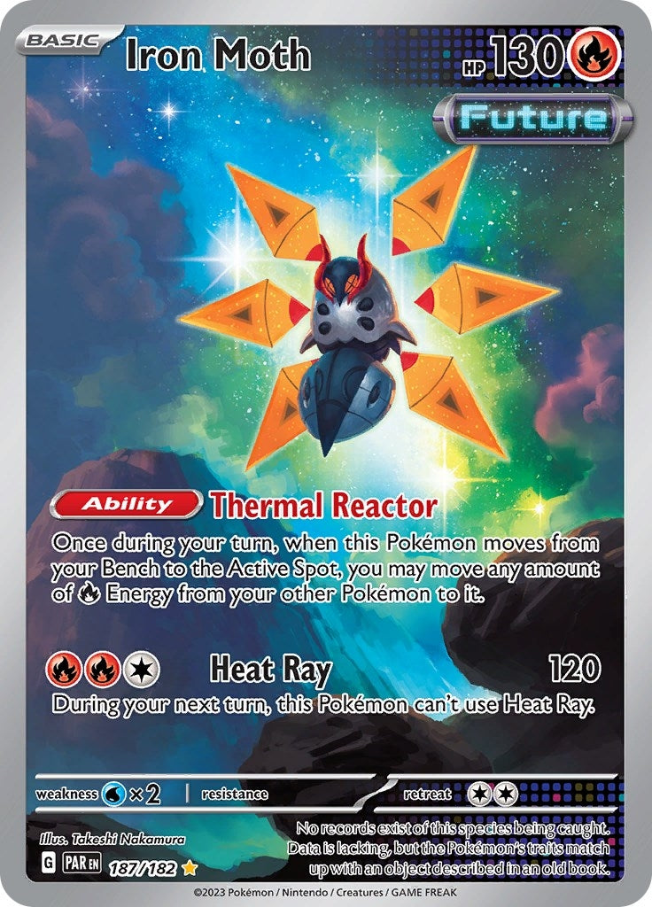 Image for Iron Moth (187/182) (SV04: Paradox Rift) - Pokemon