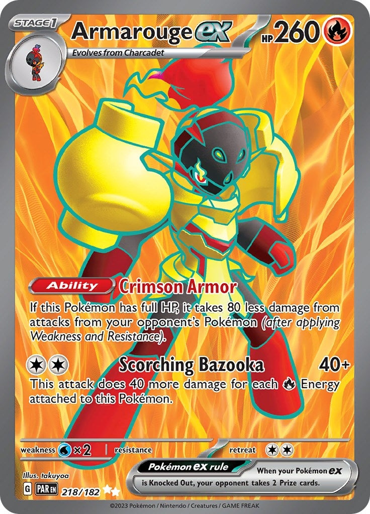 Image for Armarouge ex (218/182) (SV04: Paradox Rift) - Pokemon