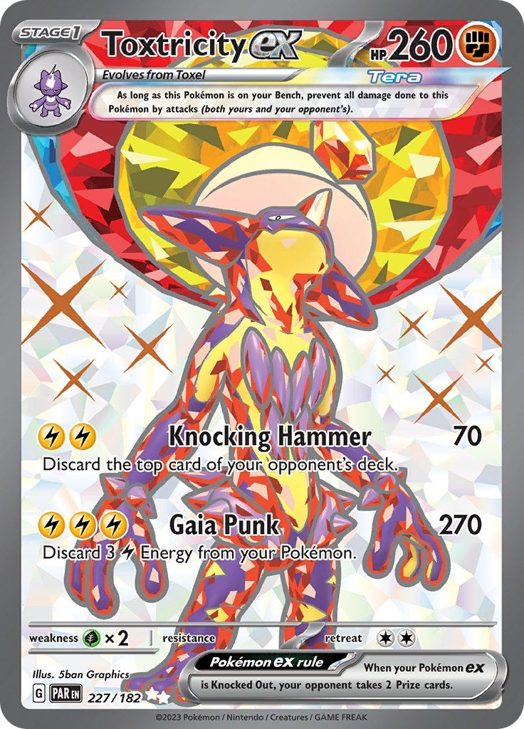 Image for Toxtricity ex (227/182) (SV04: Paradox Rift) - Pokemon
