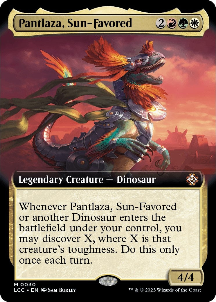 Image for Pantlaza, Sun-Favored (Extended Art) (30) (Commander: The Lost Caverns of Ixalan) - Magic: The Gathering