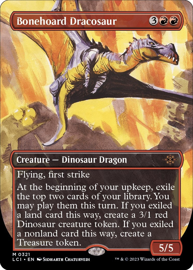 Image for Bonehoard Dracosaur (Borderless) (321) (The Lost Caverns of Ixalan) - Magic: The Gathering