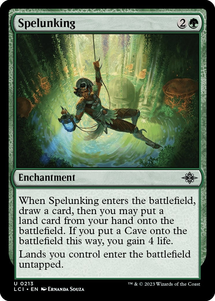 Image for Spelunking (213) (The Lost Caverns of Ixalan) - Magic: The Gathering