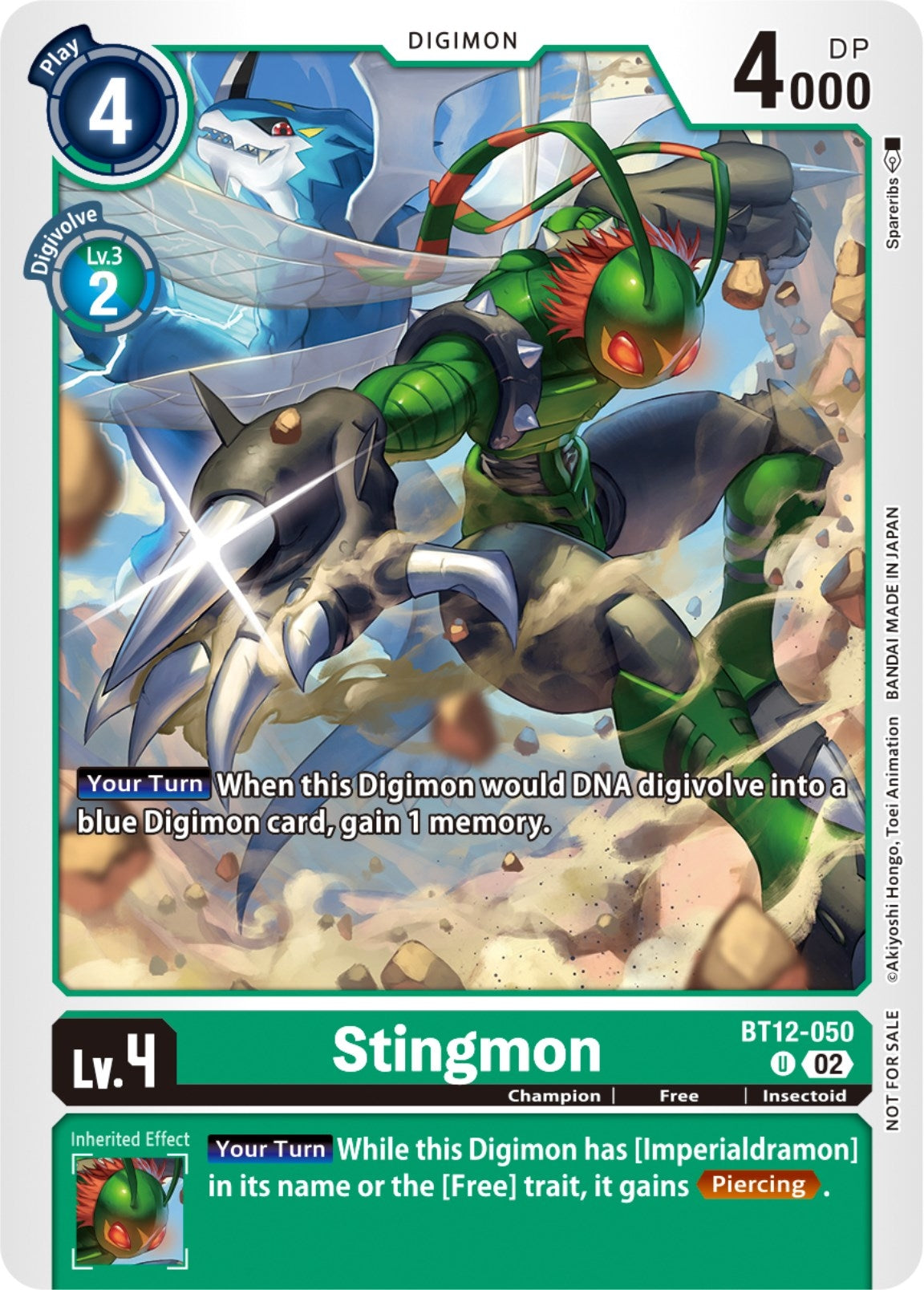 Image for Stingmon (NYCC 2023 Demo Deck) (BT12-050 U) (Digimon Demo Deck Exclusive Cards) - Digimon Card Game