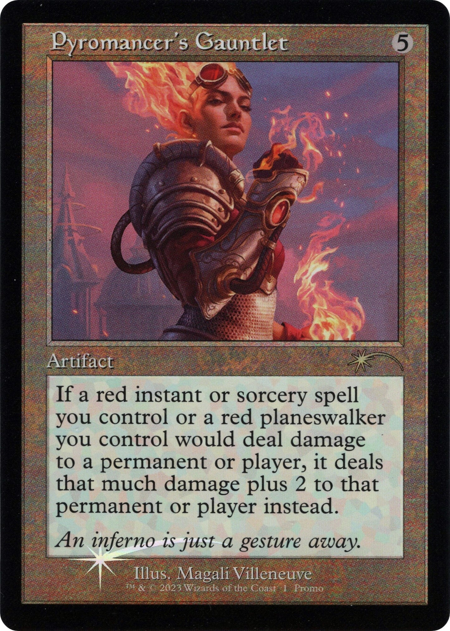 Image for Pyromancer's Gauntlet (Retro Frame) (1) (Media Promos) - Magic: The Gathering