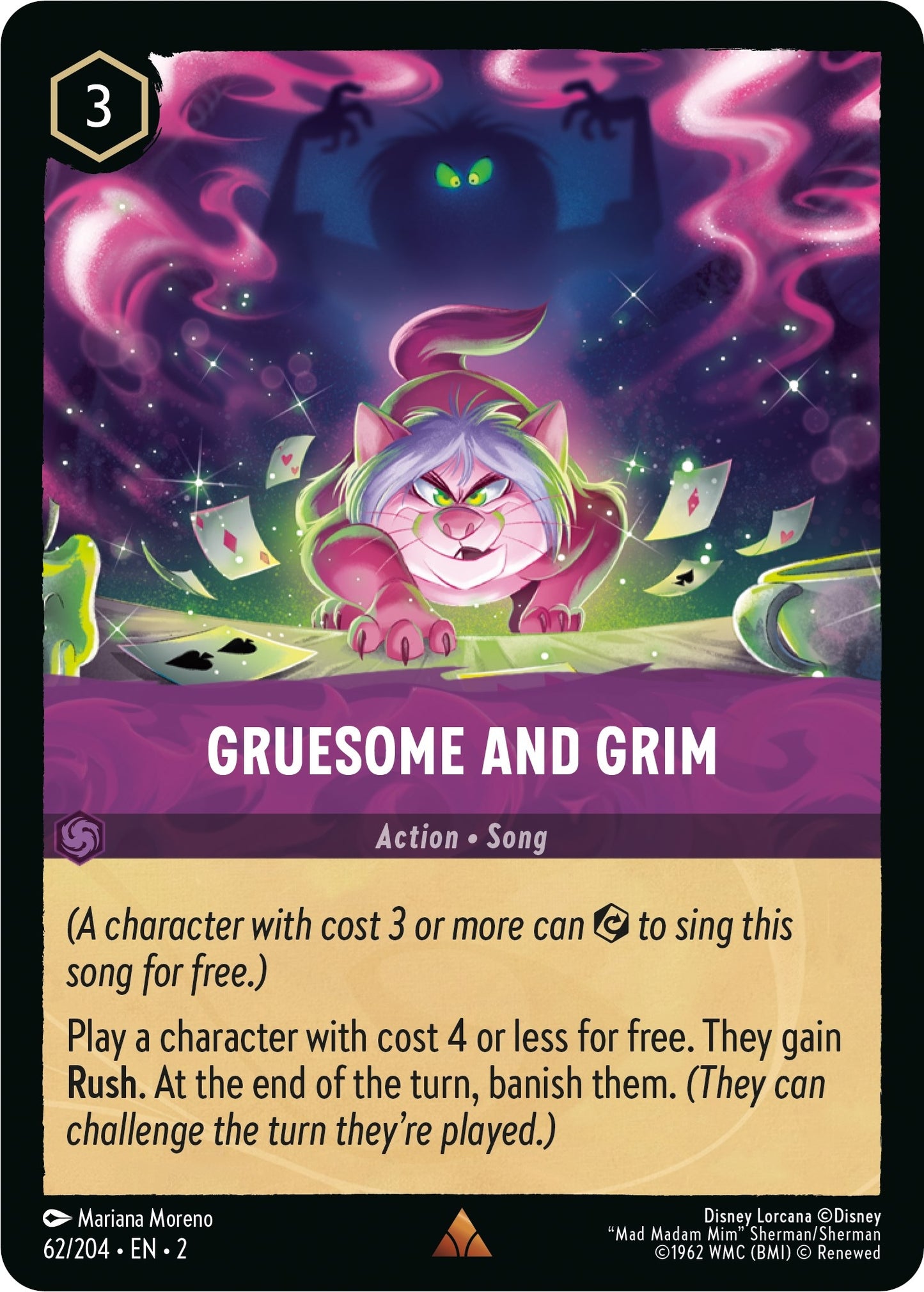 Image for Gruesome and Grim (62/204) (Rise of the Floodborn) - Disney Lorcana
