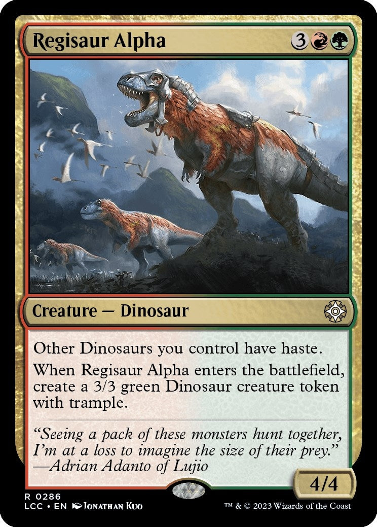 Image for Regisaur Alpha (286) (Commander: The Lost Caverns of Ixalan) - Magic: The Gathering