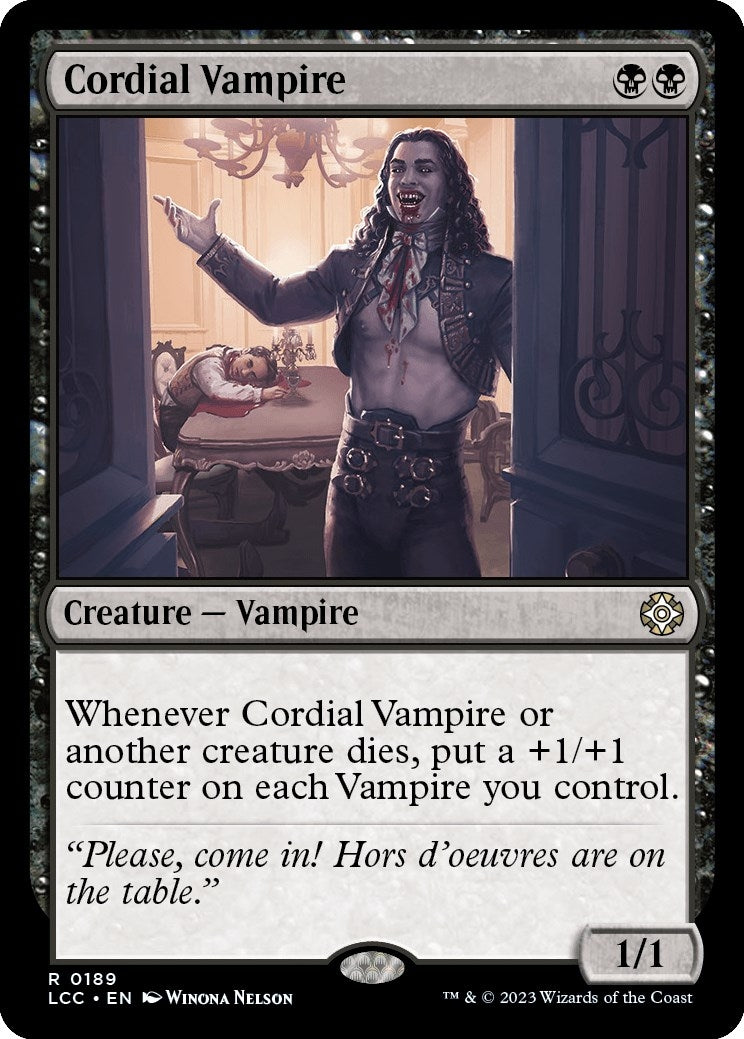 Image for Cordial Vampire (189) (Commander: The Lost Caverns of Ixalan) - Magic: The Gathering