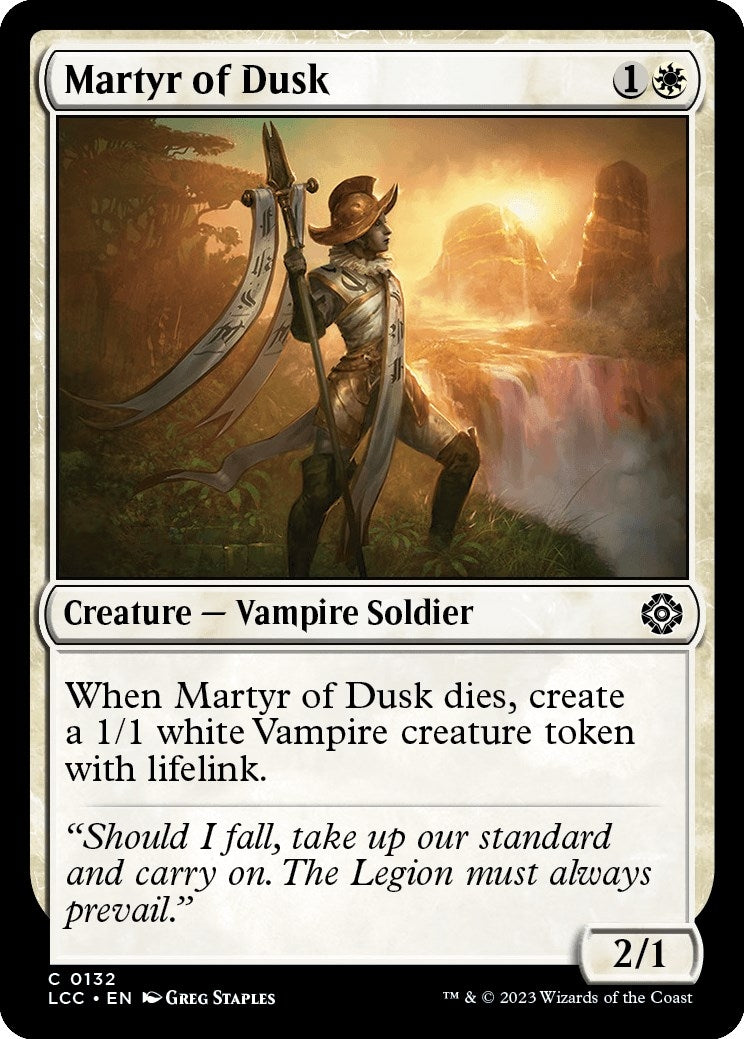 Image for Martyr of Dusk (132) (Commander: The Lost Caverns of Ixalan) - Magic: The Gathering
