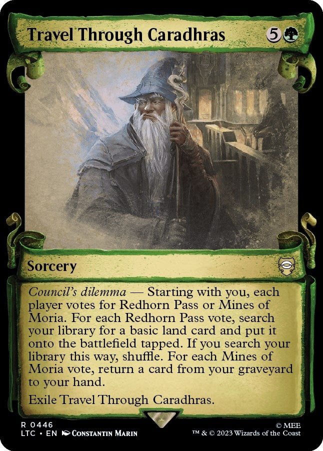 Image for Travel Through Caradhras (Showcase Scrolls) (446) (Commander: The Lord of the Rings: Tales of Middle-earth) - Magic: The Gathering