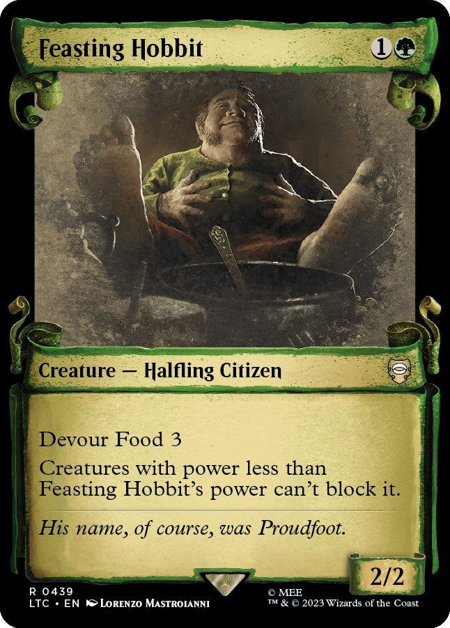 Image for Feasting Hobbit (Showcase Scrolls) (439) (Commander: The Lord of the Rings: Tales of Middle-earth) - Magic: The Gathering