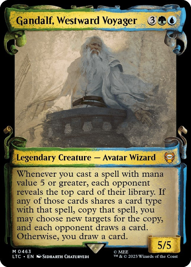 Image for Gandalf, Westward Voyager (Showcase Scrolls) (463) (Commander: The Lord of the Rings: Tales of Middle-earth) - Magic: The Gathering