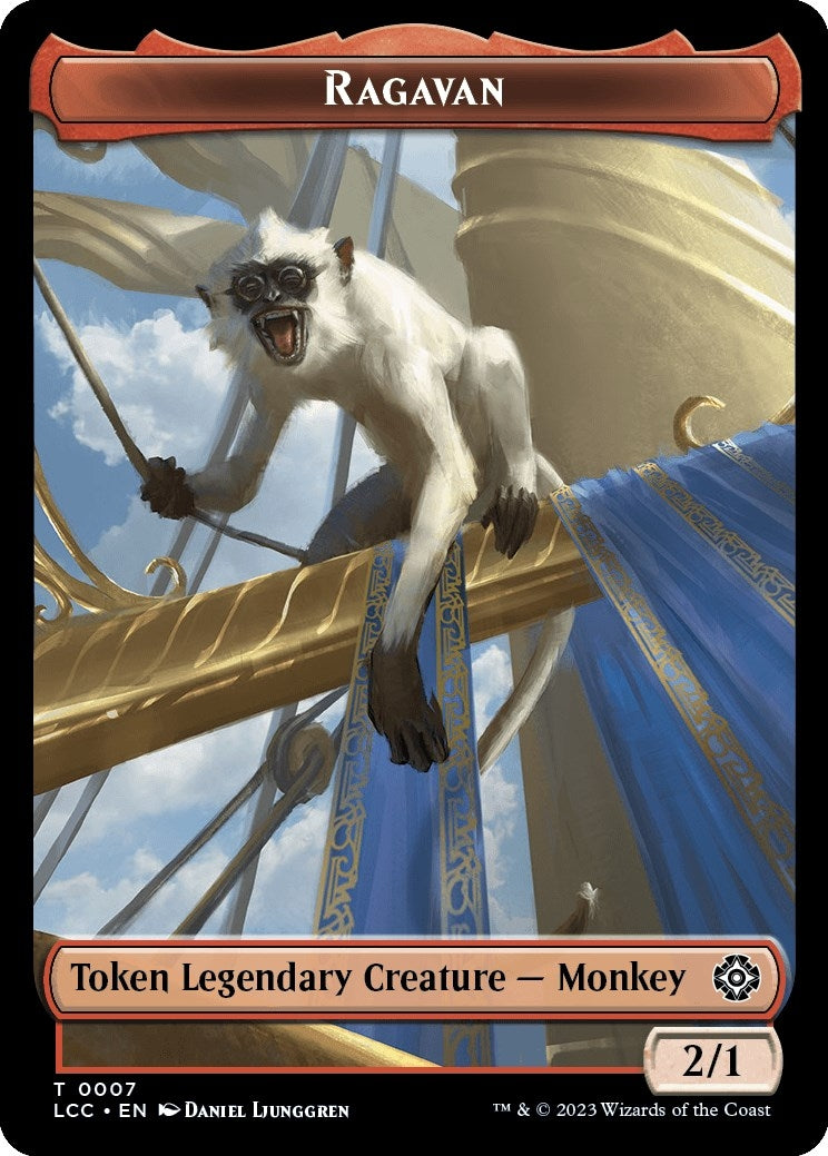 Image for Ragavan // Treasure Double-Sided Token (7 // 18) (Commander: The Lost Caverns of Ixalan) - Magic: The Gathering