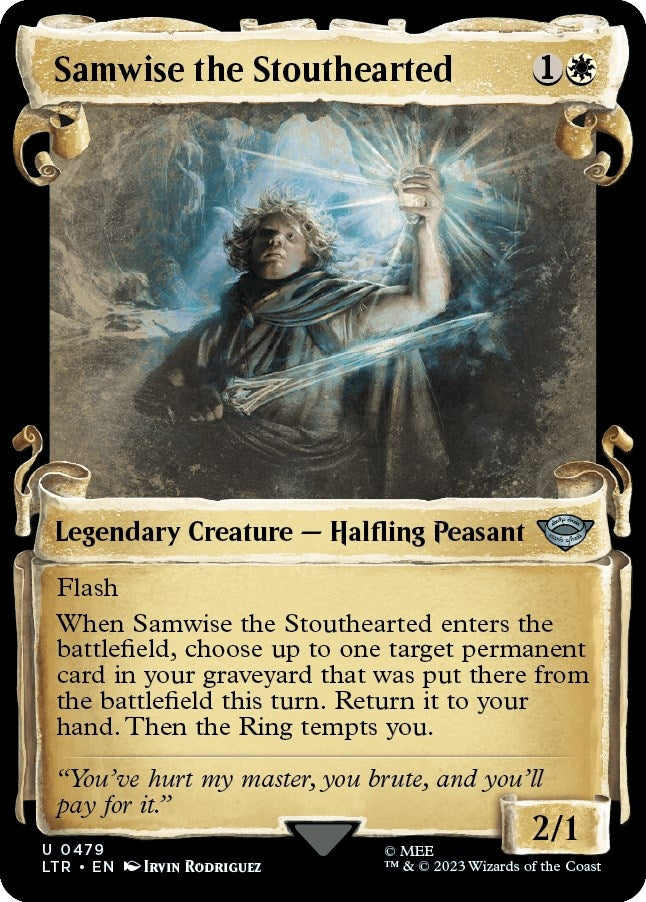 Image for Samwise the Stouthearted (Showcase Scrolls) (479) (Universes Beyond: The Lord of the Rings: Tales of Middle-earth) - Magic: The Gathering