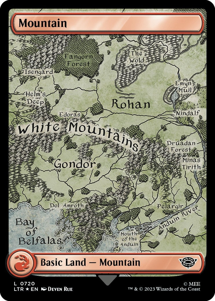 Image for Mountain (0720) (Surge Foil) (720) (Universes Beyond: The Lord of the Rings: Tales of Middle-earth) - Magic: The Gathering
