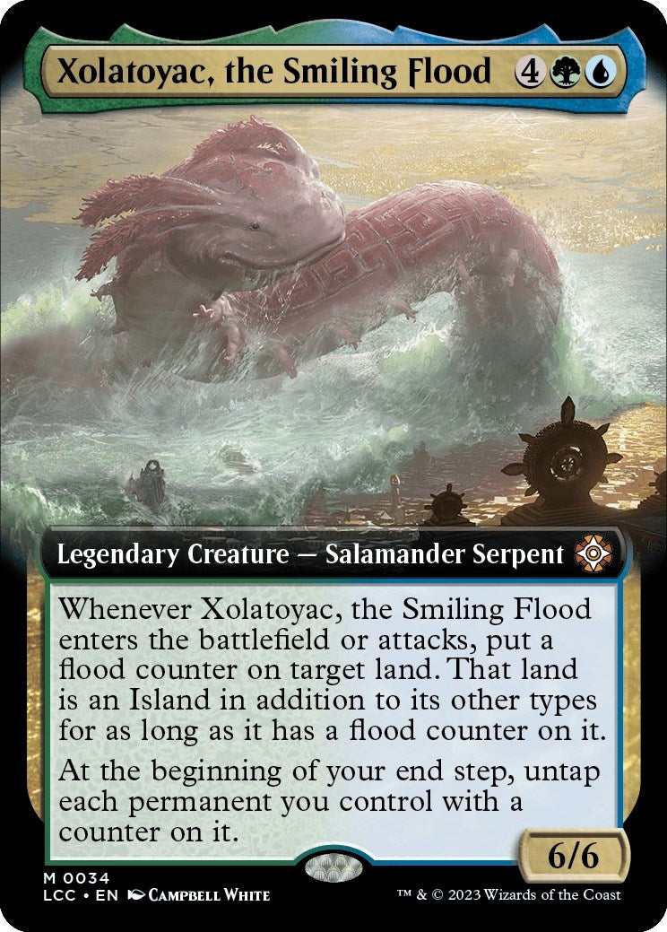 Image for Xolatoyac, the Smiling Flood (Extended Art) (34) (Commander: The Lost Caverns of Ixalan) - Magic: The Gathering