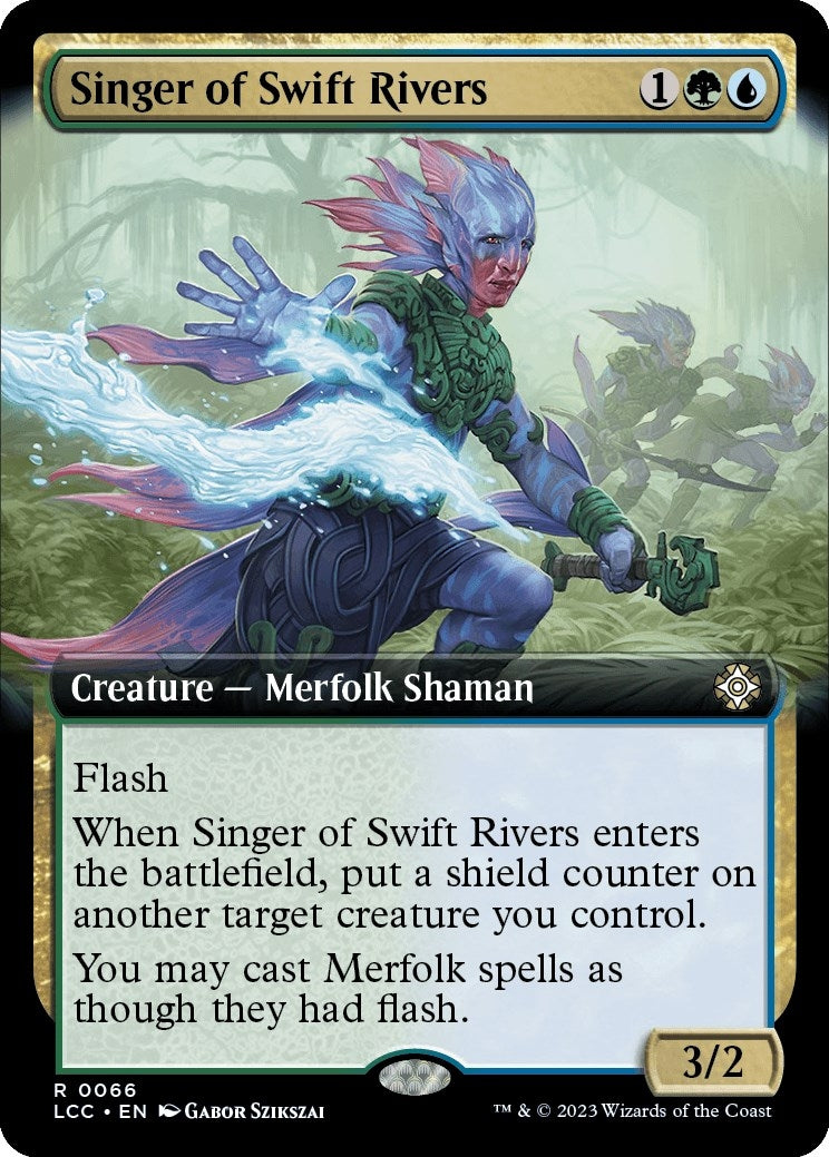 Image for Singer of Swift Rivers (Extended Art) (66) (Commander: The Lost Caverns of Ixalan) - Magic: The Gathering